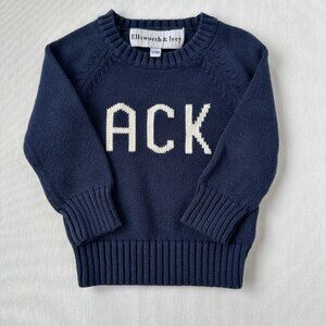 Ellsworth & Ivey "ACK" Crewneck Sweater Size 18-24 Months
